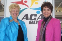 Dr. Radd with Dr. Pat Schwallie-Giddis at the ACA conference in Pittsburgh Spring 2010 where Dr. Radd presented a Research Poster Session, Building the Foundation for School-to-Career Programs.