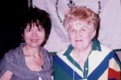 1999 American School Counseling Conference, Phoenix, Arizona. At exhibit with Sophia Radd and G. G. Raddbearie puppet.