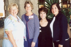 Arizona Career & Technical Educations 2003 Conference where Dr. Radd & Jan Olson presented A Beginning Teacher Mentor Program That Works on July 22, 2003. Pictured are Jan Olson, Mary Urich, Tommie Radd, JoAnne Hagmann.