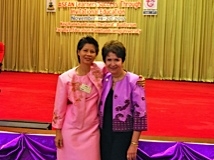 Dr. Radd with Dr. Nui after the keynote.