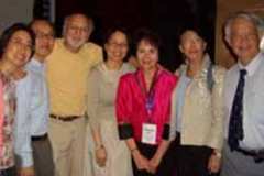 Dr. Radd and a group from the IAIE Conference with a featured guest, Peter Yarrow, in Hong Kong. September 2005.