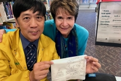 A special birthday drawing for Dr. Radd - Beauty created on a Napkin!!!