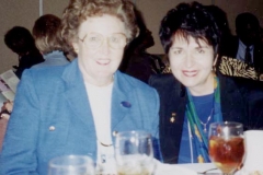 Dr. Radd with Virginia Atkinson, SCSCA Past President, enjoying luncheon.