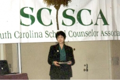 Dr. Radd delivering her Keynote Address, The Crucial Role of Developmental Guidance.