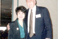 Texas Education Agency's Spring 2000 Professional Growth Conference for School Counselors in Austin, Texas. Dr. Radd, keynote speaker at the elementary, middle and high school counselor conferences, with John Lucas, Director of Guidance for the Texas Department of Education, following her presentation, Getting From Here To There. . . Education For The New Millennium!