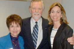 Dr. Radd with Dr. William Purkey and his daughter at University of Nebraska Omaha. May 2003. Dr. Purkey met with school counseling students and discussed invitational education.
