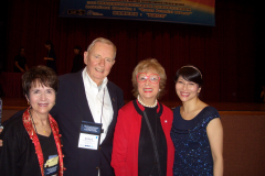 Dr. Radd with Dr. William Purkey, Dr. Betty Siegel (founders of the IAIE) and Clio Chan (IAIE board of trustees member).